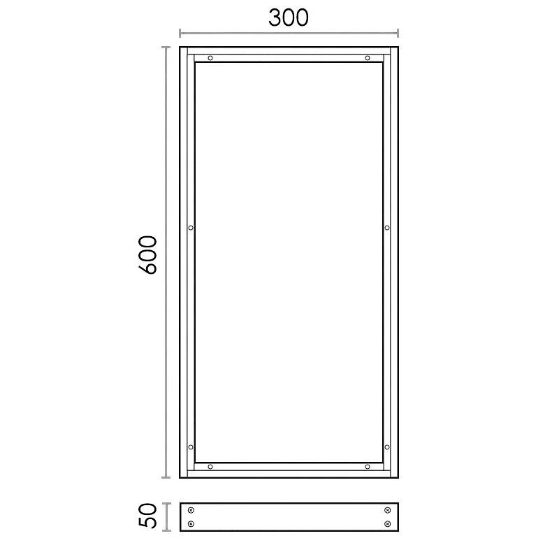Kit de superficie de Panel 60X30 Blanco 