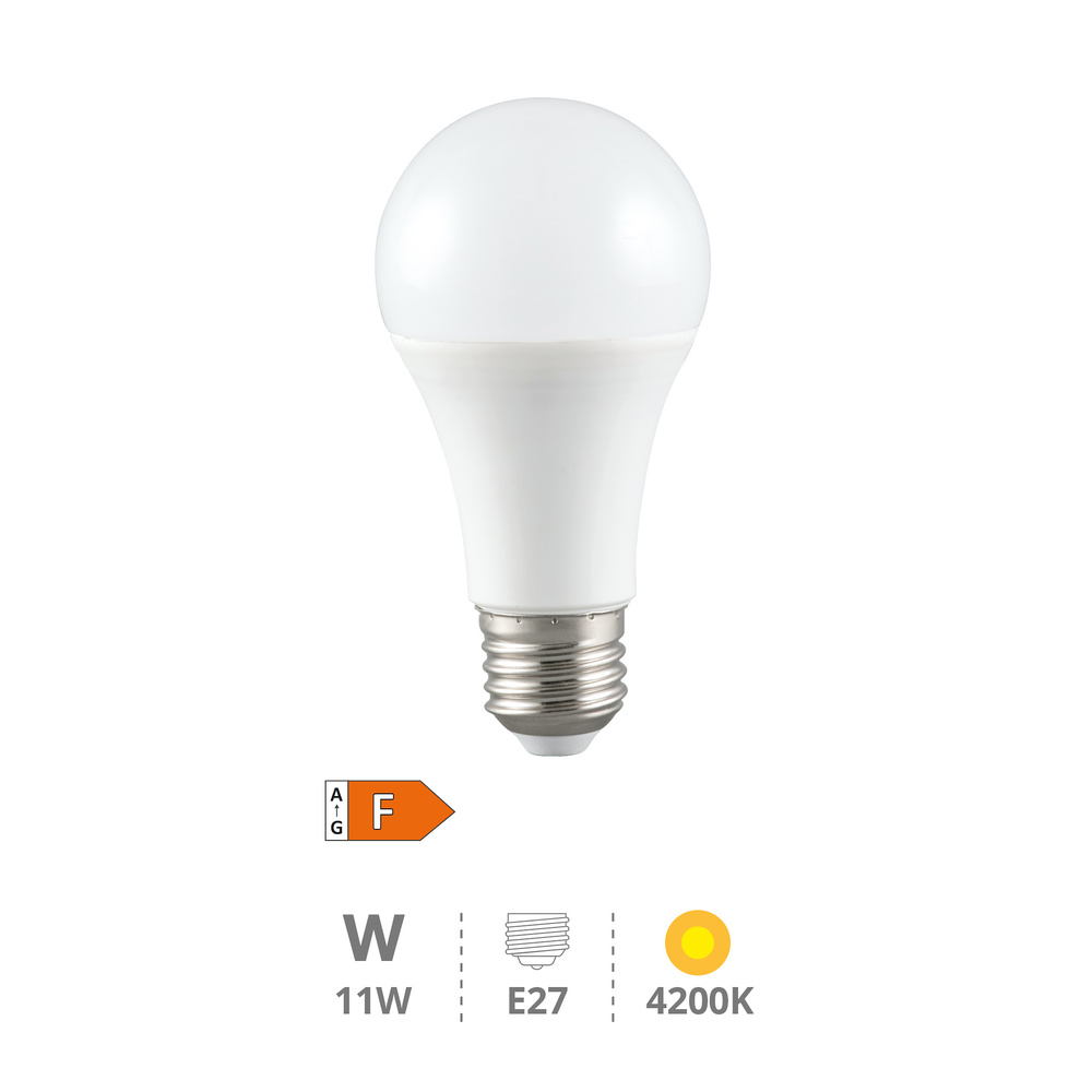 Lámpara LED estándar A60 11W E27 4200K 