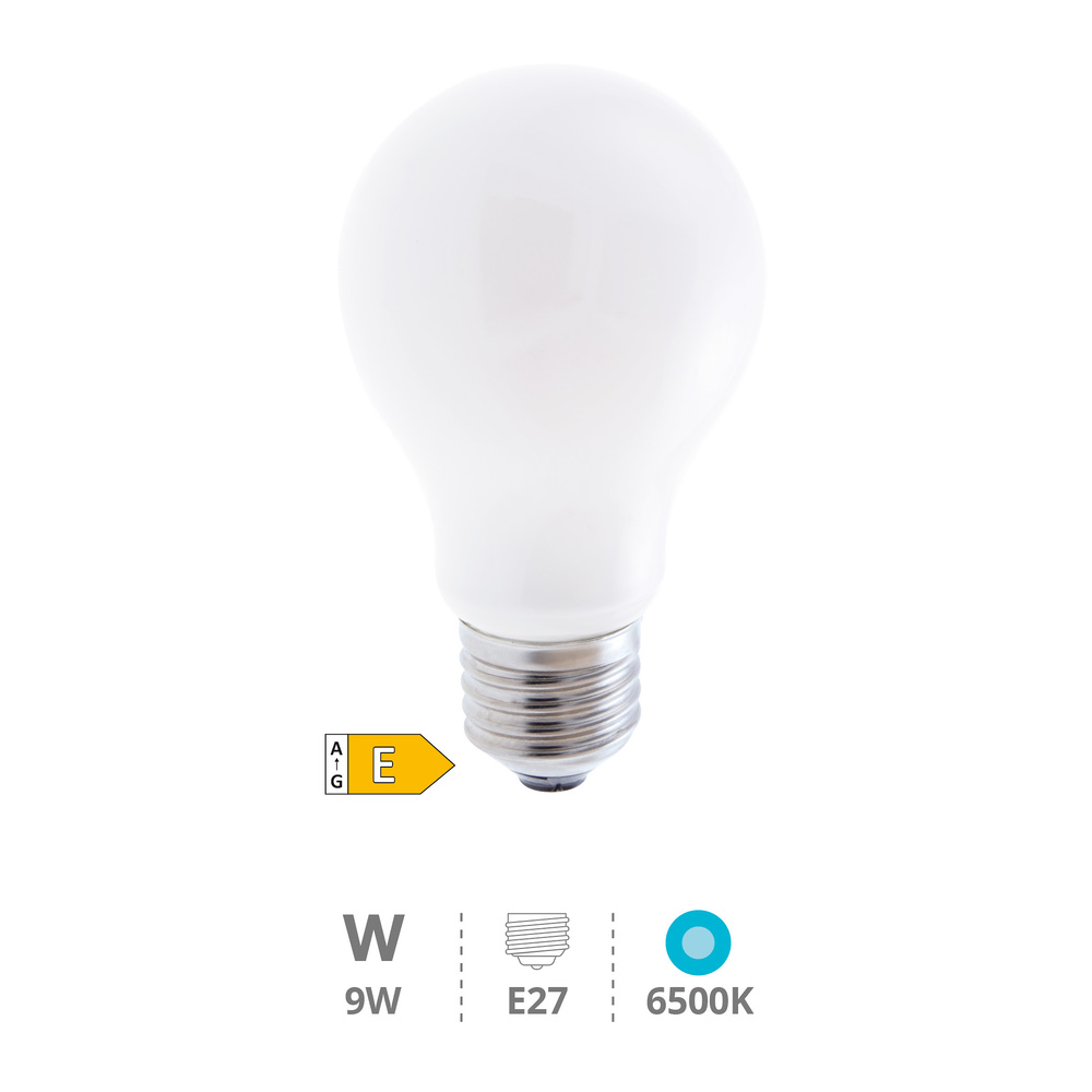 Lámpara LED estándar Serie Cristal 9W E27 6500K 