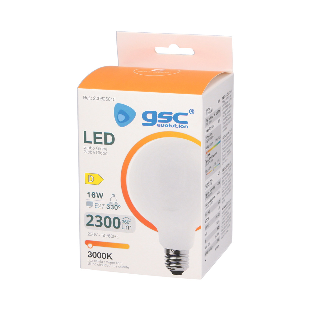 Lámpara LED globo G120 18W E27 6000K 
