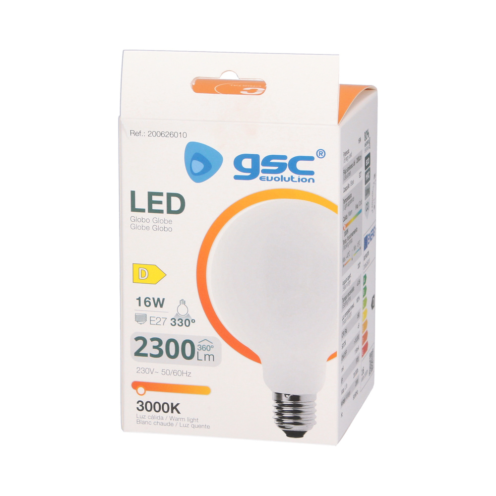 Lámpara LED globo G120 18W E27 6000K 