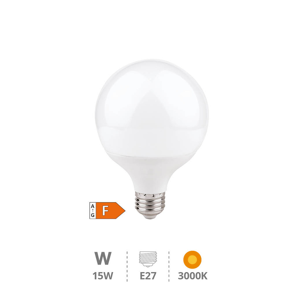 Lámpara LED globo G95 15W E27 3000K 