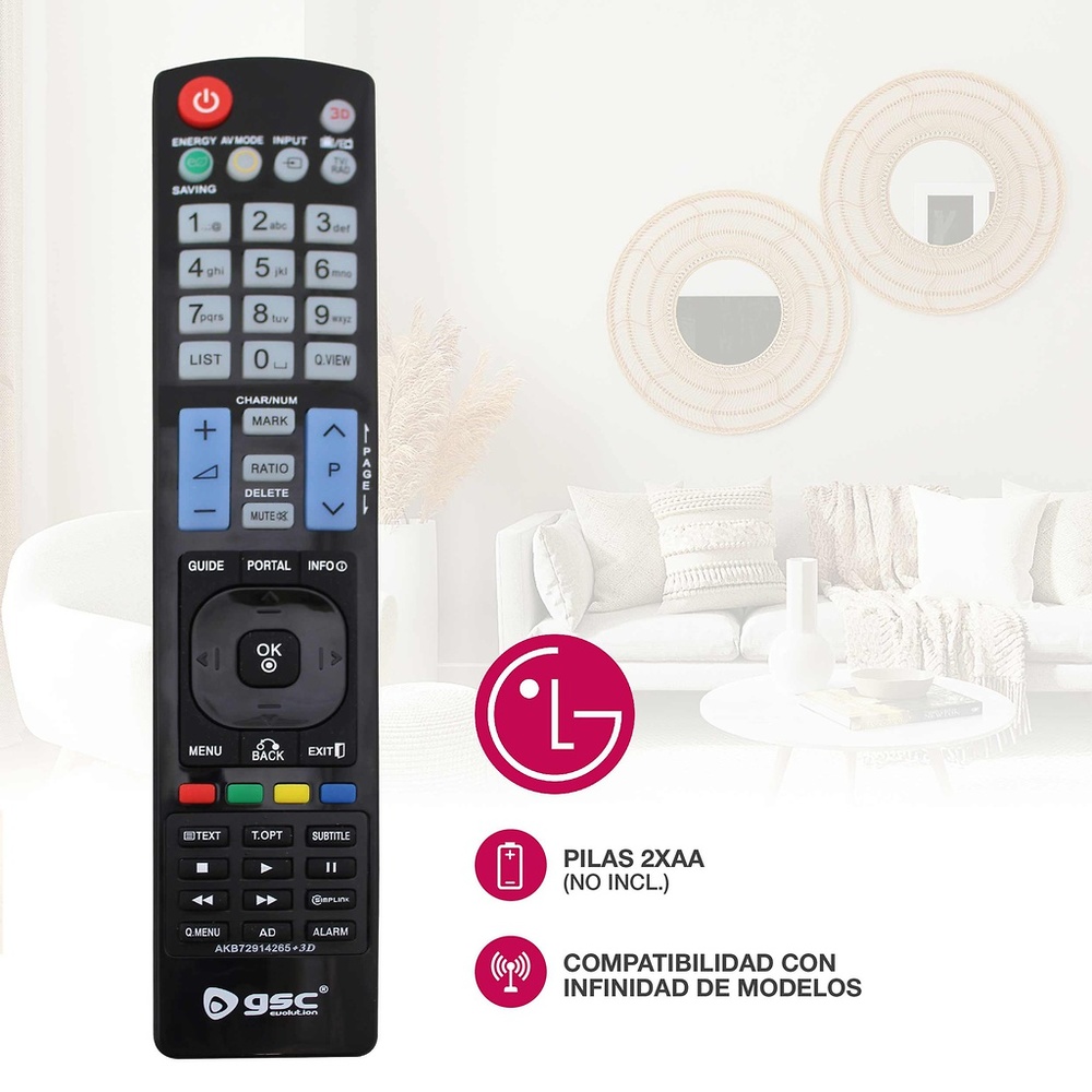 Mando a distancia UCT-040 universal para LG TV
