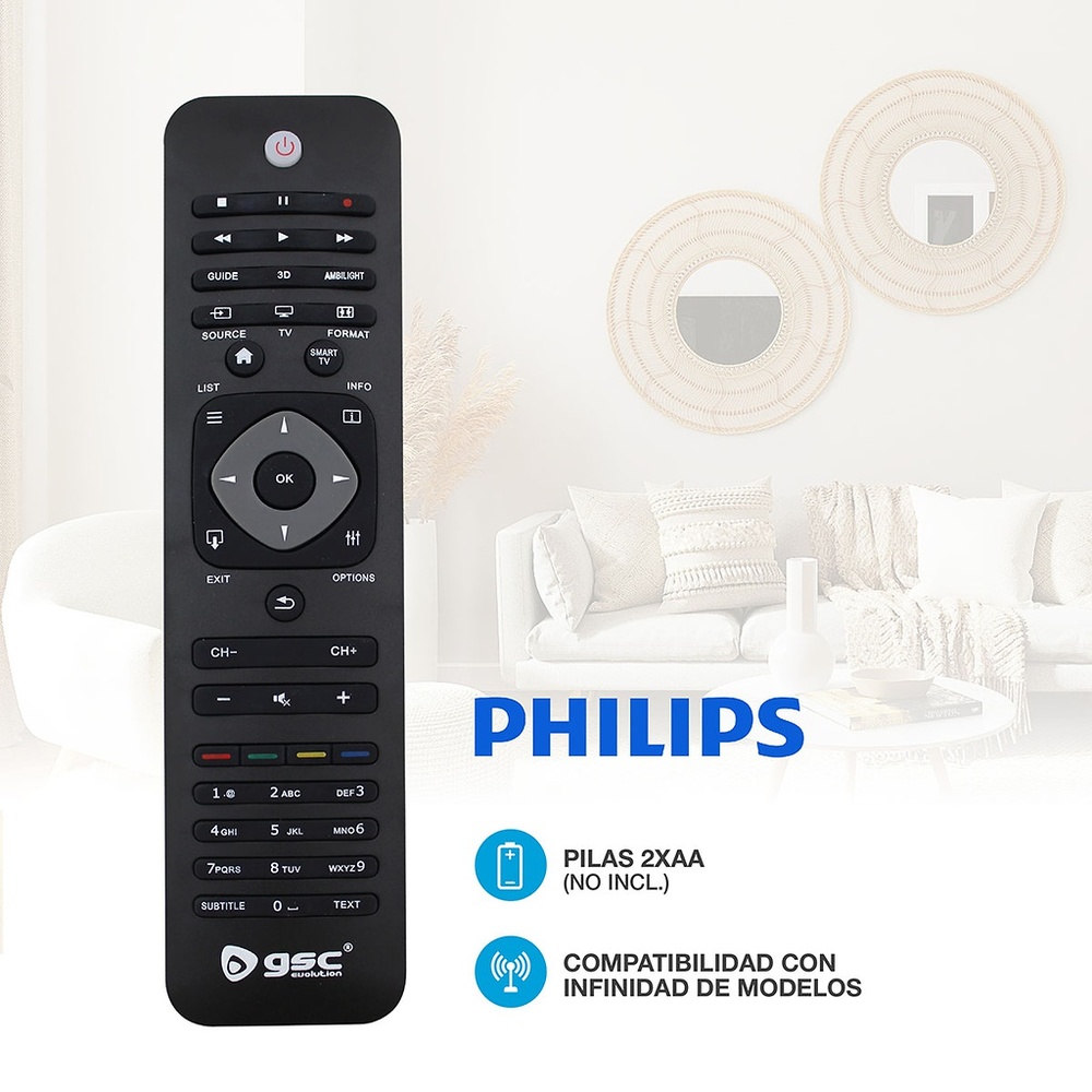 Mandos para TV Philips  Originales y universales- Tienda Online