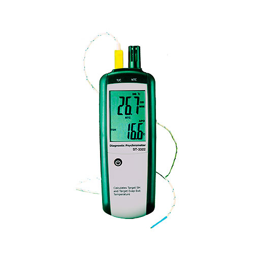 Medidor de humedad y temperatura ST3322 Kaise Termo-Higro?metro profesional con sensor tipo “k” modelo ST3322