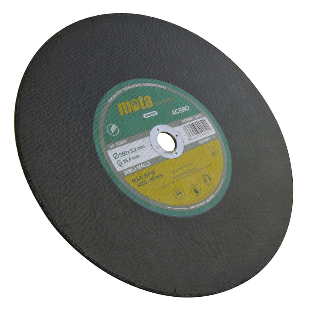 Pack 5 discos de corte de hierro 350x3.2x25.4mm Pack 5 discos de corte de hierro 350x3.2x25.4mm