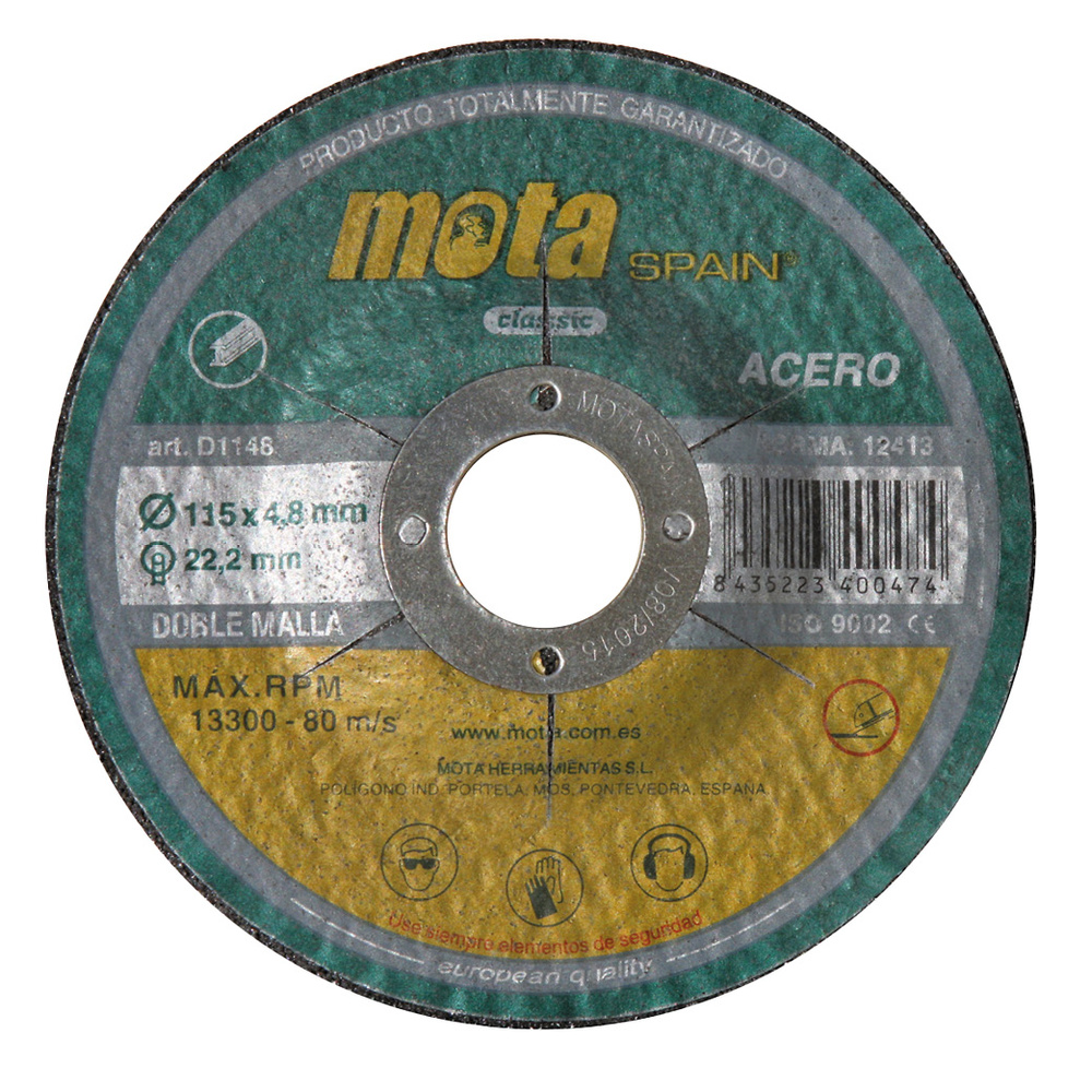 Pack 5 discos de desbaste 115x4.8x22.23mm Pack 5 discos de desbaste 115x4.8x22.23mm