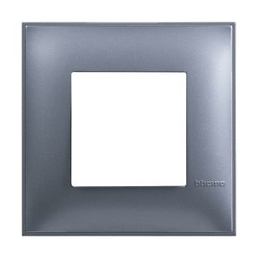 Placa embellecedora Classia de color Azul Metalizado - 2 módulos 