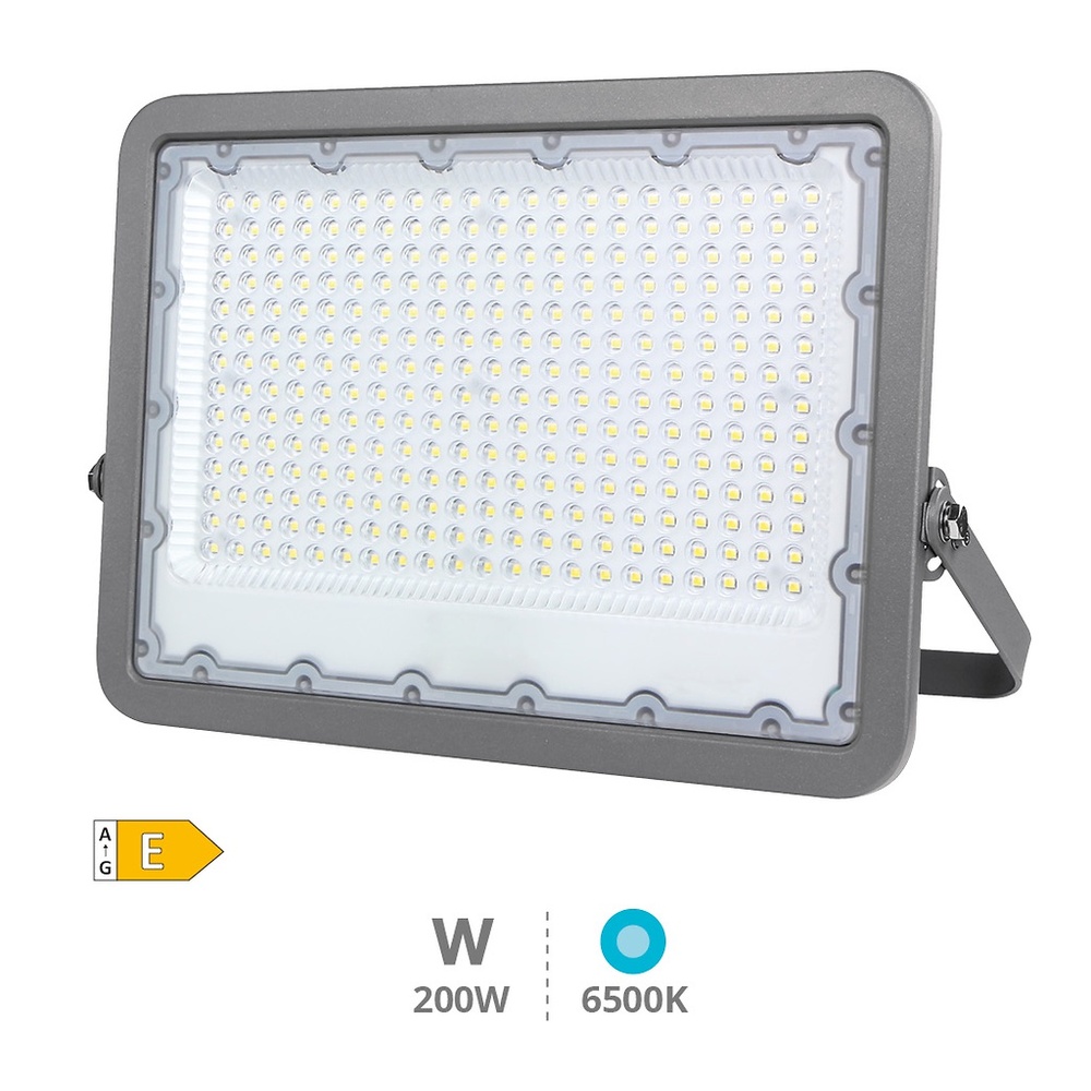 Proyector aluminio LED 200W 6500K IP65 Gris Proyector aluminio LED 200W 6500K IP65 Gris GSC