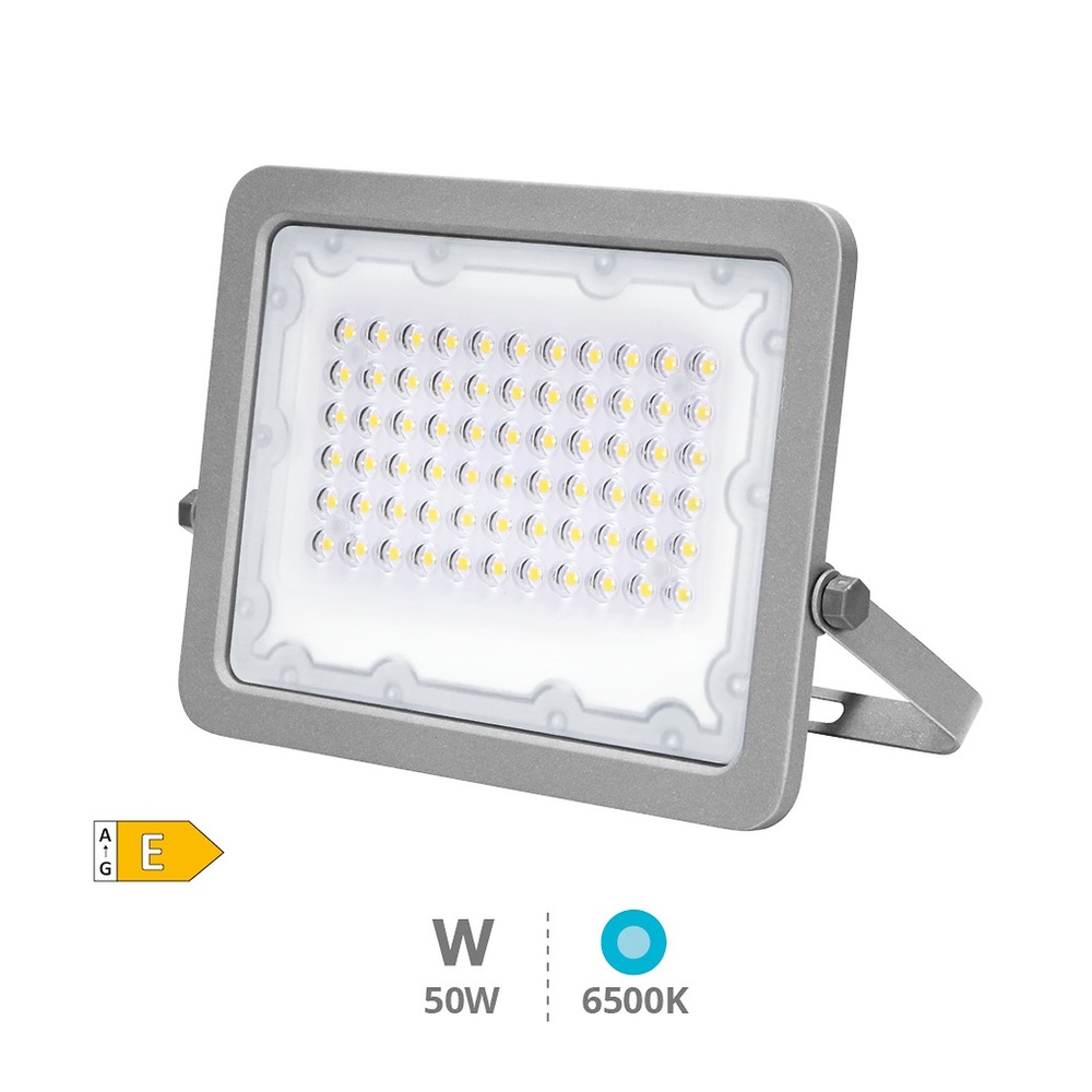 Proyector aluminio LED 50W 6500K IP65 Gris Proyector aluminio LED 50W 6500K IP65 Gris GSC