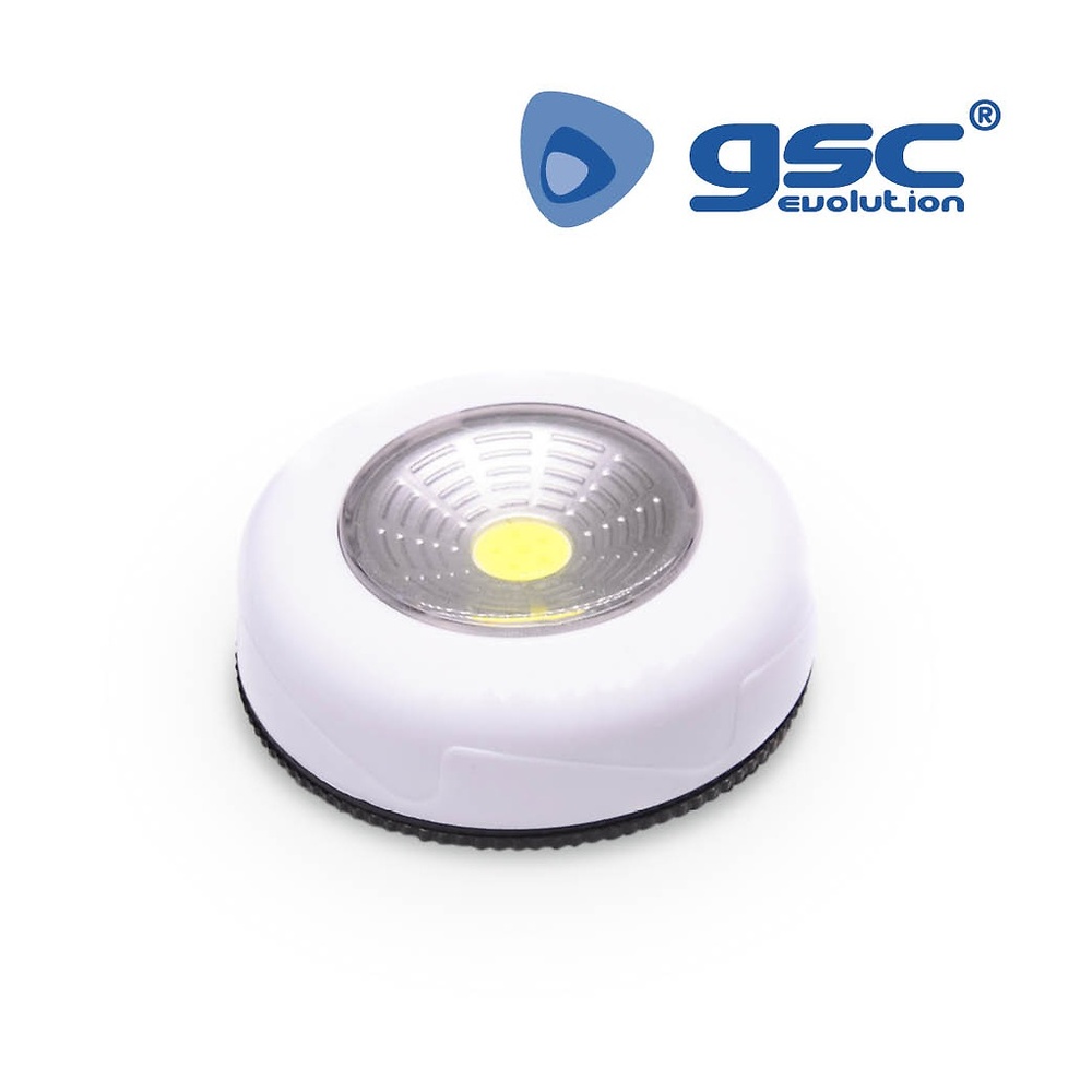 Pushlight LED COB redondo 80lm Mercantil Eléctrico