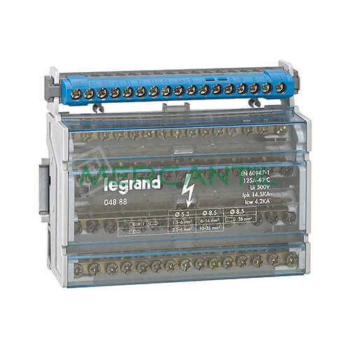 repartidor modular legrand 004888 Repartidor Modular Monobloc Tetrapolar Legrand 4P 125A