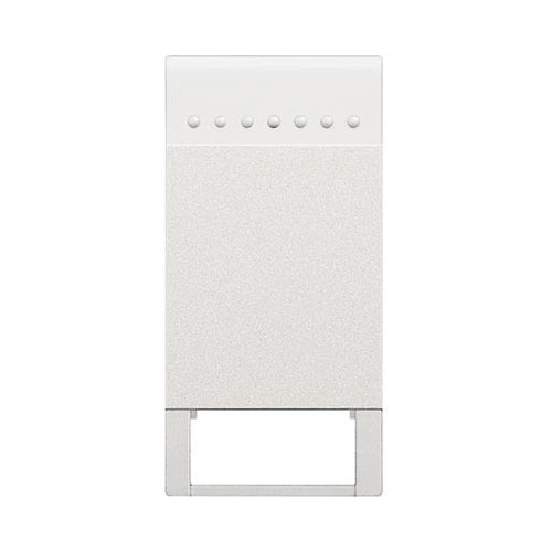 Interruptor Bticino personalizable N4915TN Bticino Teclas basculantes personalizables 1 módulo blanco 10uds Living Light