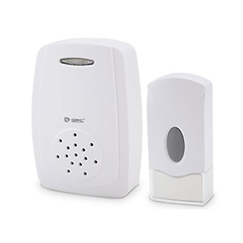 BeMatik - Timbre inalambrico para puerta con 36 melodías y ajuste de  volumen de 80 dB con pila, pulsador para exterior IP44