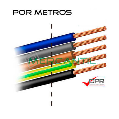 Cable Flexible De 10mm2 Libre De Halógenos H07z1-k (por Metro