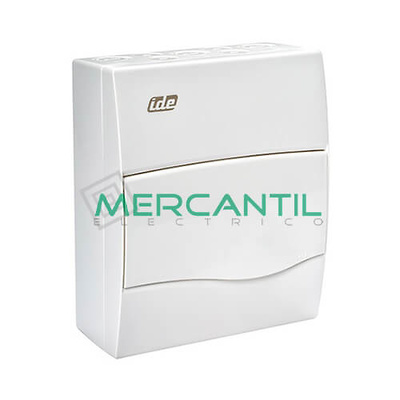 CUADRO ELECTRICO SUPERFICIE PVC caja de 1-4e. + aut. 4-8e.-3421