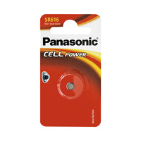 Blíster 1 pila para reloj óxido de plata SR616 1.55V Power Your Day Panasonic