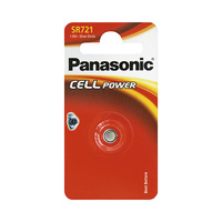 Blíster 1 pila para reloj óxido de plata SR721 1.55V Power Your Day Panasonic