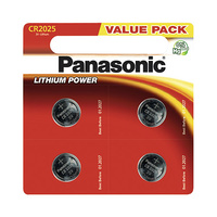 Blíster 4 pilas botón de litio C2025 3V 165mAh Power Your Day Panasonic