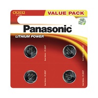 Blíster 4 pilas botón de litio C2032 3V 210mAh Power Your Day Panasonic