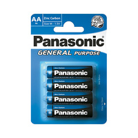 Blíster 4 pilas zinc carbón AA/LR6 General Purpose Panasonic