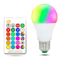 Bombilla LED Colours A60 E27 10W RGBW con Mando