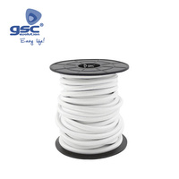 Cable textil 10M (2x0.75mm) liso Blanco