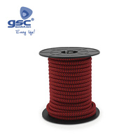 Cable textil 10M (2x0.75mm) liso Rojo-Negro