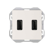 Cargador USB doble A+A 3,1A Smartcharge Simon 270 Color Blanco