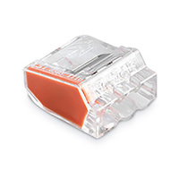 Conector empalme rápido 3 vías 0.5-2.5mm naranja GSC - bolsa 5 unidades