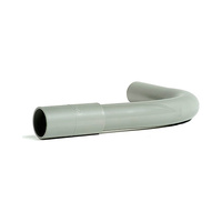 Curva de PVC rigida enchufable M20 gris