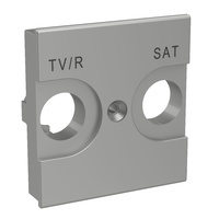 Frontal universal Classia para bases de televisión TV/R-SAT - Aluminio - 2 módulos