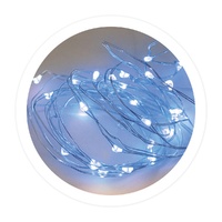 Guirnalda alambre LED 1,9M 2xAA Azul
