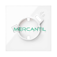 Kit Frontal 1 Elemento 1 Enchufe con Cargador USB SIMON 100 - Color Blanco