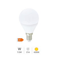 Lámpara LED esférica 7,5W E14 4200K                                                                 