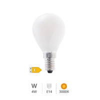 Lámpara LED esférica Serie Cristal 4W E14 3000K