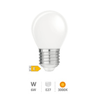 Lámpara LED esférica Serie Cristal 6W E27 3000K