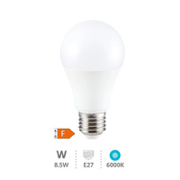 Lámpara LED estándar A60 8,5W E27 6000K                                                             
