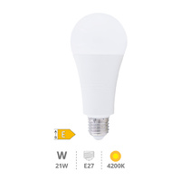 Lámpara LED estándar A70 21W E27 4200K                                                              