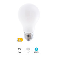 Lámpara LED estándar Serie Cristal 9W E27 6500K