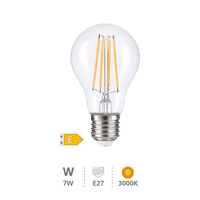 Lámpara LED estándar Serie Oro 7W E27 3000K                                                         