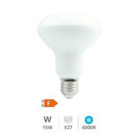 Lámpara LED reflectora R90 15W E27 6000K                                                            