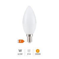 Lámpara LED vela 6,5W E14 3000K                                                                     