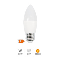Lámpara LED vela 6,5W E27 3000K                                                                     