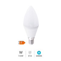 Lámpara LED vela 7,5W E14 6000K                                                                     