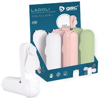 Mini ventilador de mano plegable Ladoli USB recargable - 6u caja exp