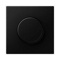 Placa central botón mando para dimmer negro mate LS990 Jung