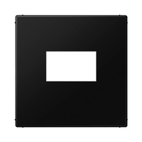 Placa central para cargador USB negro mate LS990 Jung