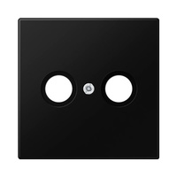 Placa central para mecanismos de TV negro mate LS990 Jung
