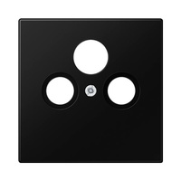 Placa central para mecanismos de TV/SAT negro mate LS990 Jung